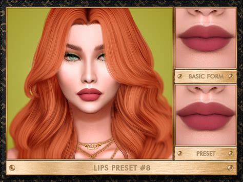 Lips Preset 8 By Julhaos From Tsr • Sims 4 Downloads