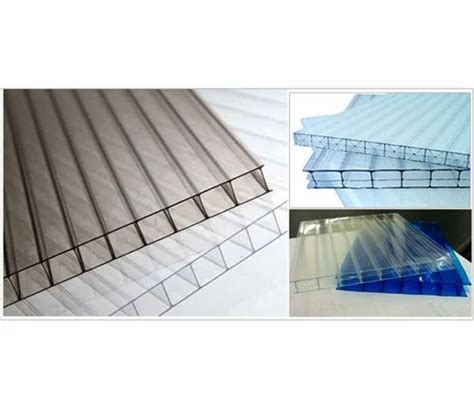 Blue Multiwall Polycarbonate Sheet 6mm At Rs 40sq Ft In Hyderabad