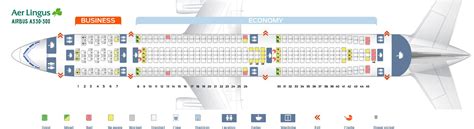 Seat Map And Seating Chart Airbus A330 300 Aer Lingus Seating Charts