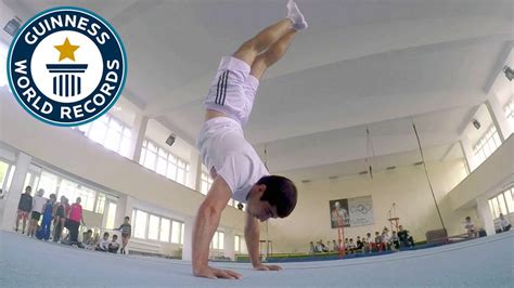 Most Handstand Push Ups In One Minute Guinness World