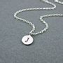 Silver Initial Necklace By Wished For Notonthehighstreet Com