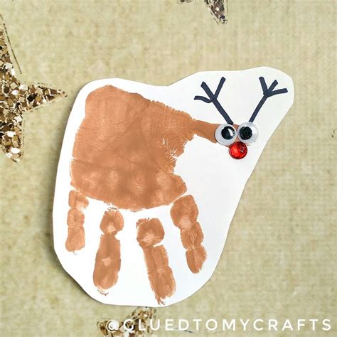 Handprint Reindeer Perfect For Christmas Christmas Crafts For Kids
