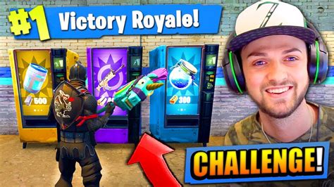 Vending Machine Only Challenge In Fortnite Battle Royale Youtube