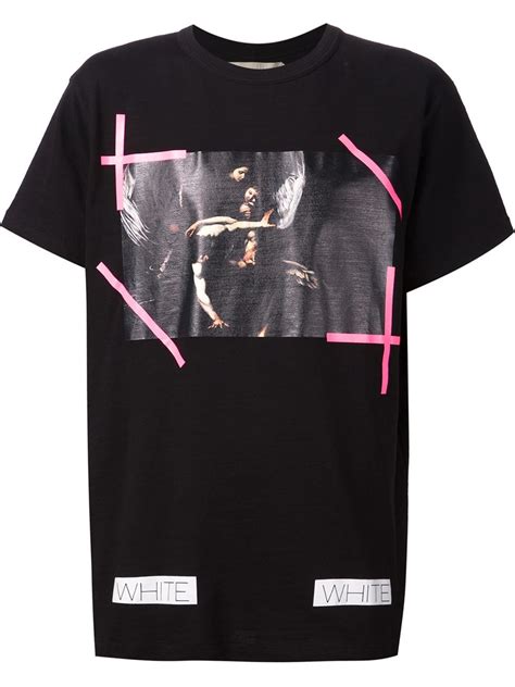 Also set sale alerts and shop exclusive offers only on shopstyle. Off-White c/o Virgil Abloh New Caravaggio Cotton T-shirt ...