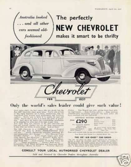 Chevrolet Car 1937 Car Advertising Vintage Cars Car