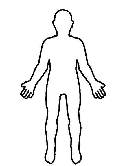Silueta Para Recortar Body Outline Human Body Person Outline