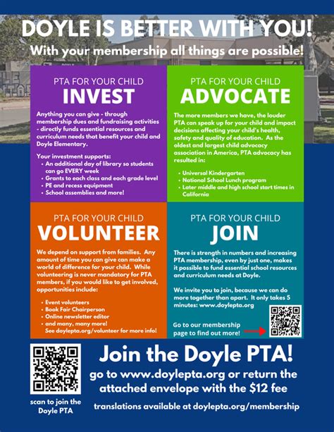 Membership Doyle Elementary Pta