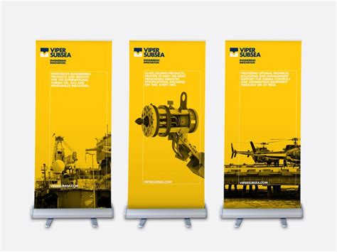 These roll up bunting stand are very easy when it comes to installation and are equipped with compression loads feature that let them withstand any weight you put. Viper Subsea banners — Mytton Williams (With images ...