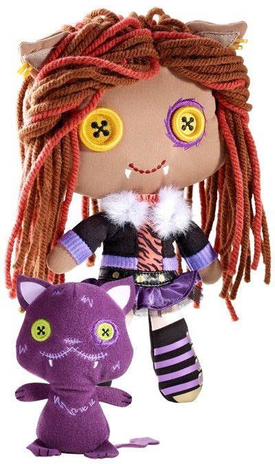 Clawdeen Wolf The Clawdeen Rag Doll Is Light Brown With Brown Yarn Hair With Strands Of Brick