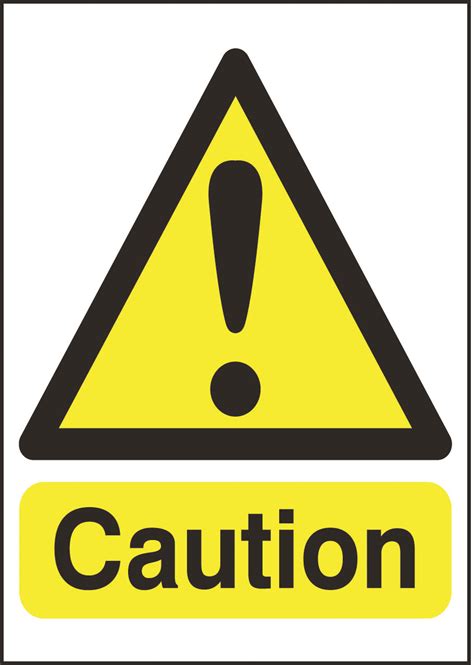 Highly Visible Caution Sign 200 X 150300 X 200mm Hzs04