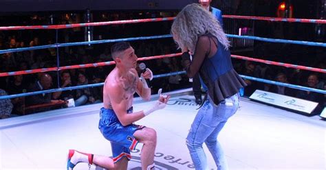 Photos South African Boxer Proposes To His Girlfriend Inside Boxing