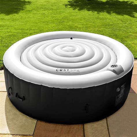 Amazon Com Cosyspa Inflatable Hot Tub Cover Energy Saving Rain Protection Person M