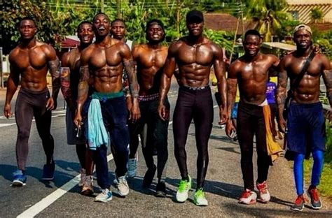 Shirtless Male Muscular Beefcake African Black Hunks Jocks Group Photo 4x6 C1695 £485 Picclick Uk