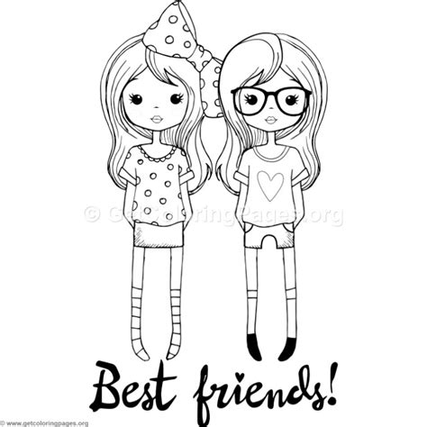 Nowadays, i advocate bff coloring pages to print for you, this post is similar with japanese flower coloring pages. Best Friends Coloring Pages - GetColoringPages.org