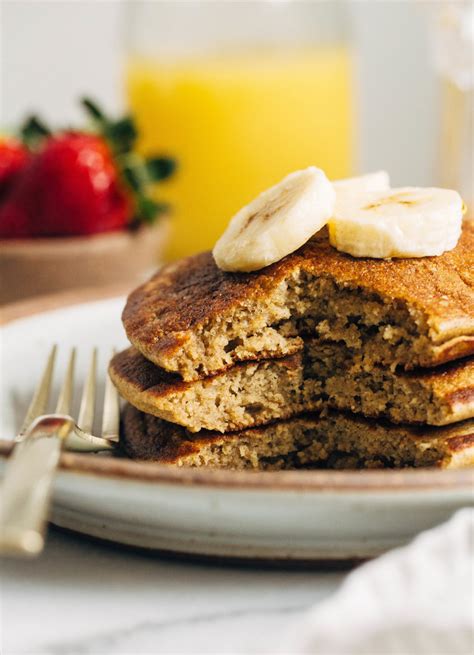 Fluffy Banana Oatmeal Pancakes Making Thyme For Health