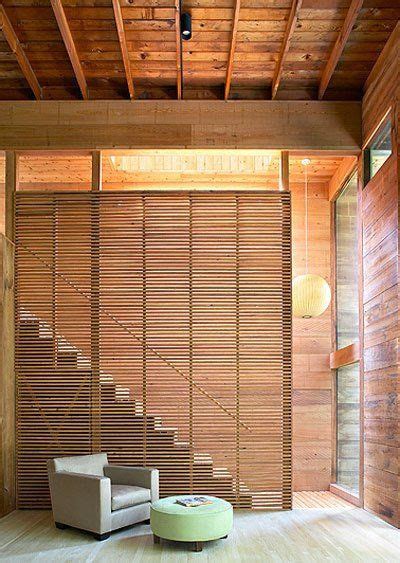 Updating An Original Cedar Clad Vacation Home Wood Slat Wall