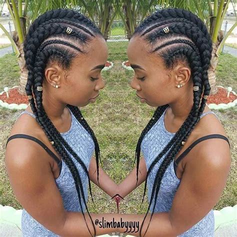 Ghana braids protect hair from damage and it helps your hair grow a little bit quick. 17+ Ghana Lemonade braids styles 2018 that you just ought to try - Fashionuki