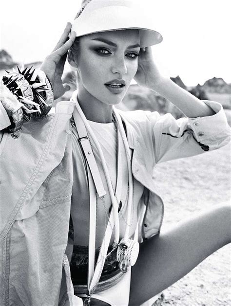 Candice Swanepoel Takes On Sporty Glam Style For Elle Brazil Fashion