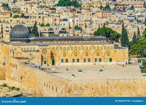 Aerial View Of Al Aqsa Mosque In Jerusalem Israel Stock Image Image
