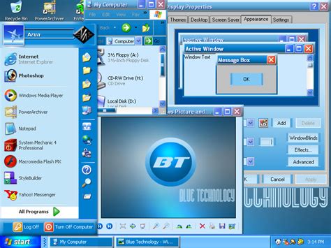 Blue Technology Theme For Windows Xp