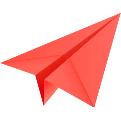 Avião de papel vermelho PNG transparente StickPNG