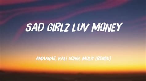 Sad Girlz Luv Money Amaarae Kali Uchis Moliy Remix Lyrics Video