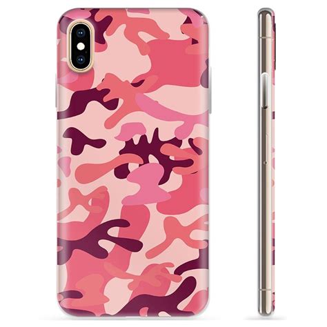 Iphone Xs Max Tpu Case Pink Camouflage