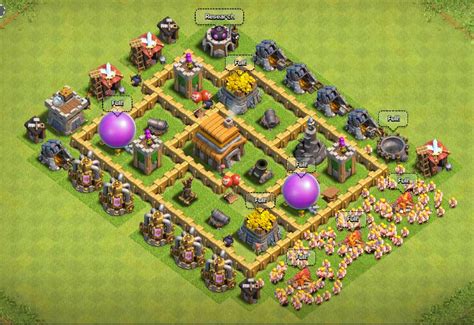 Clash Of Clans Town Hall Level 5 Defense Th5 War Base Thats My Top 10