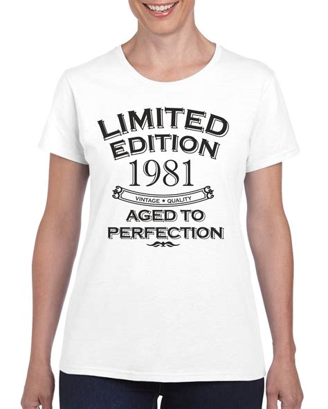Womens 40th Birthday T Shirt Top Shirt T Present Forty Etsy
