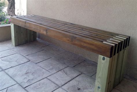 4 Diy Outdoor Bench Plans Free For A Modern Garden Under 45 Wood