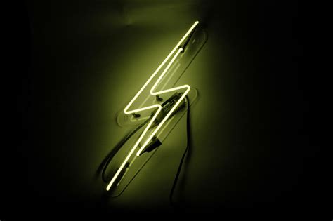Lightning Bolt Neon Sign Lightning Bolt Lightning And Neon