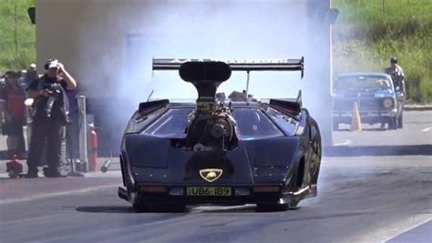 Lamborghini Countach Racing As Top Fuel Dragster Weve Seen It All
