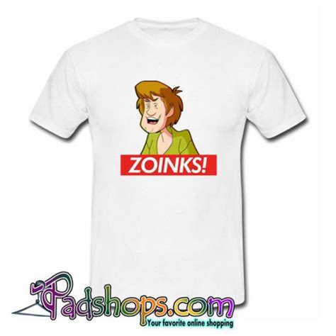 Zoinks Shaggy Scooby Doo T Shirt Psm Padshops