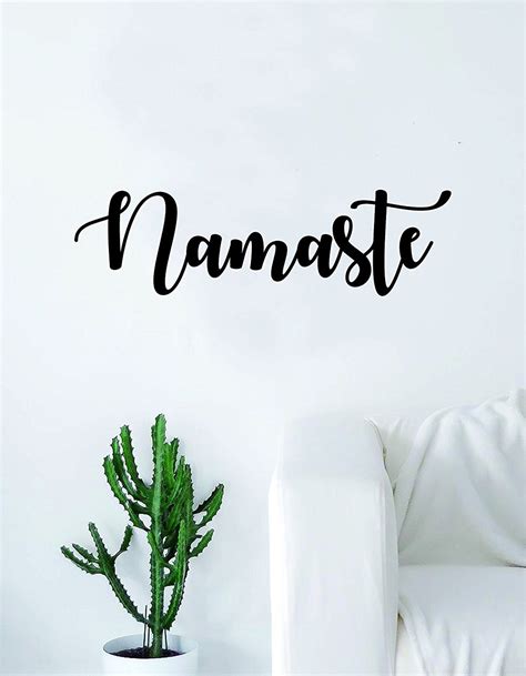 Namaste Quote Decal Sticker Wall Vinyl Art Home Decor Etsy