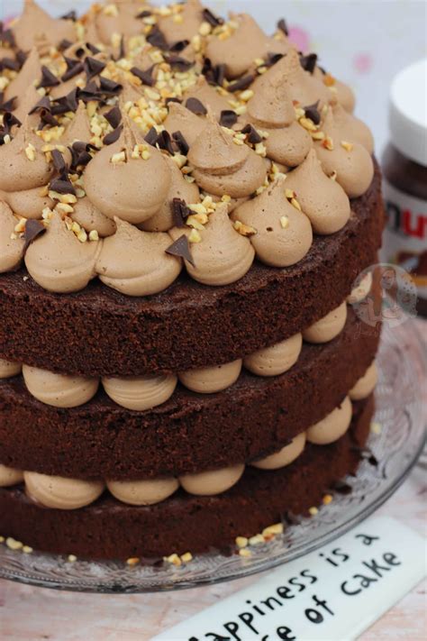 Nutella Birthday Cake Recipe