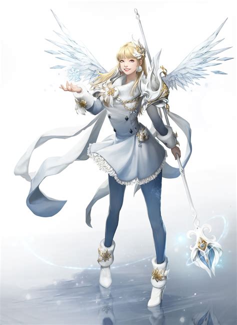 Artstation Ice Wizard Liz Son Female Character Design Fantasy