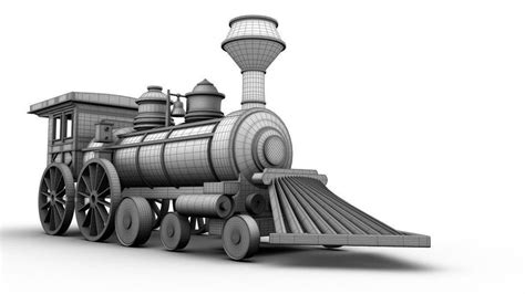 3d Train Steam Locomotive 3d Model 3d Printable Cgtrader