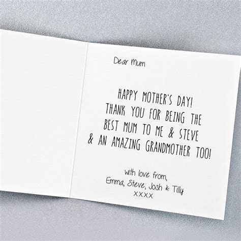 Personalised Best Mum Mothers Day Card By A Type Of Design