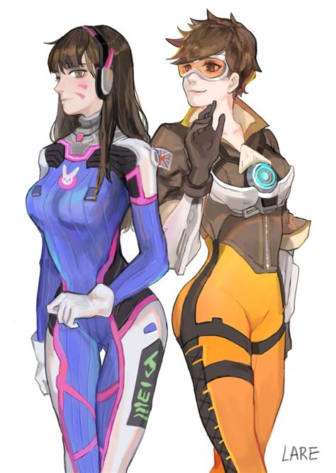 Dva And Tracer By Lareone On Deviantart