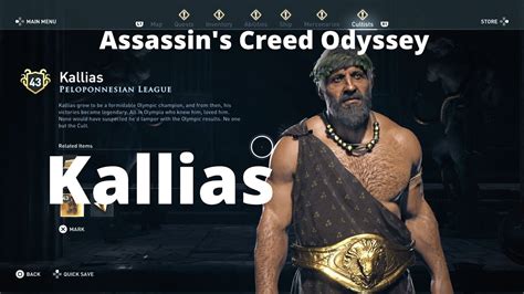 Assassin S Creed Odyssey The Contender Main Kallias Peloponnesian