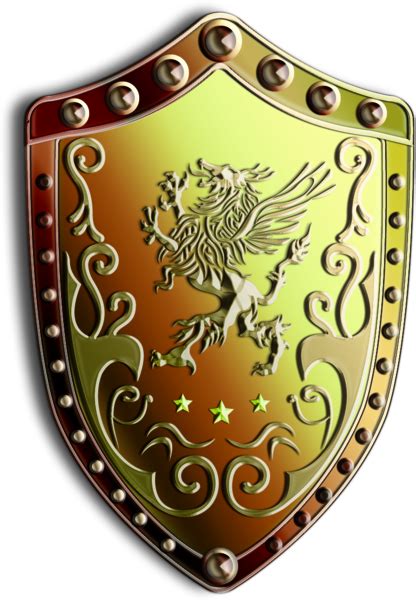 Gold Shield Gold Ahield Free Transparent Png Download Pngkey