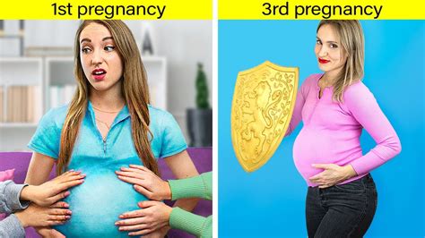 situaciones de embarazo con las que toda mujer se puede relacionar 1 er embarazo vs 3 er