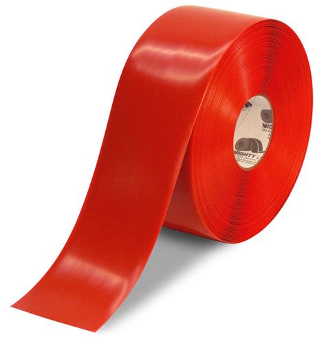 4 Inch Red 5s Floor Tape Mighty Line 100 Foot Roll Shop Mighty
