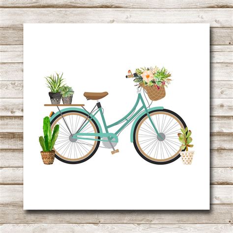 Sq) and etsy inc (nasdaq: Bicycle SQUARE Printable Succulent Wall Art Cactus | Etsy ...