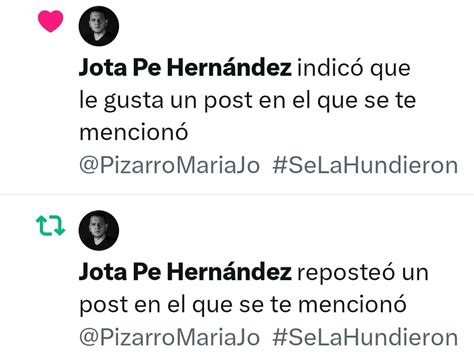 Le Llueven Críticas A Jota Pe Hernández Por Mensajes Contra María José Pizarro “hasta Para Ser