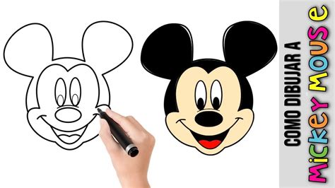 Como Dibujar A Mickey Mouse De Disney Dibujos Fáciles Para Dibujar
