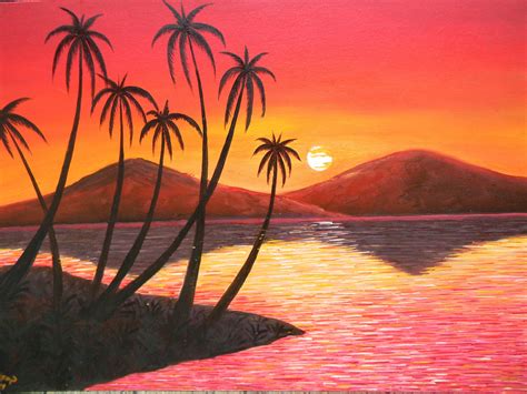 Easy Canvas Paintings Of Nature Painting Ideas With Images Easy
