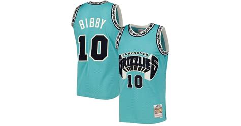 Mitchell And Ness Mike Bibby Teal Vancouver Grizzlies Hardwood Classics