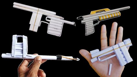 Cara Membuat Pistol Kertas Bisa Tembakan Peluru Origami Pistol Mudah YouTube