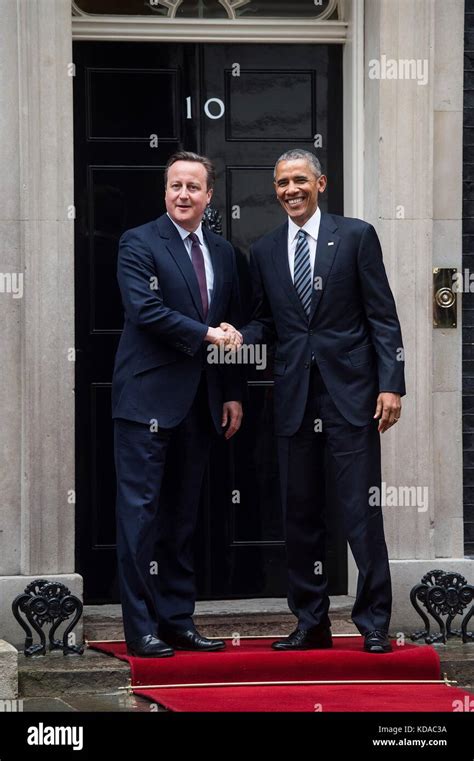 U S President Barack Obama Meets With Uk Prime Minister David Cameron At The Prime Ministers